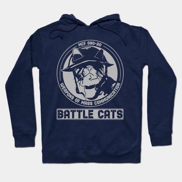 Battle Cats -Gray Hoodie by shablamaflam